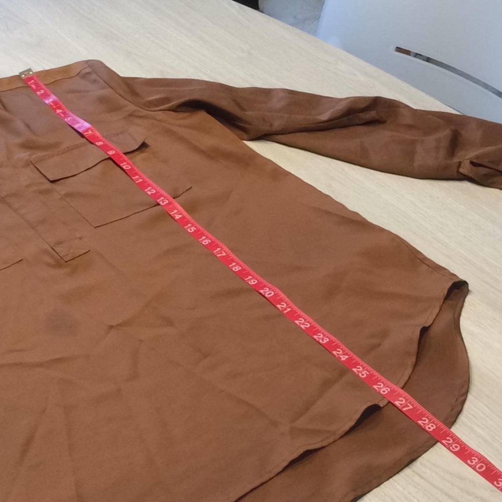 Michael Michael Kors Caramel Brown Blouse - Small - Picture 10 of 16